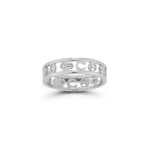 Ember Fine Jewelry 14k white gold & diamond charm band ring