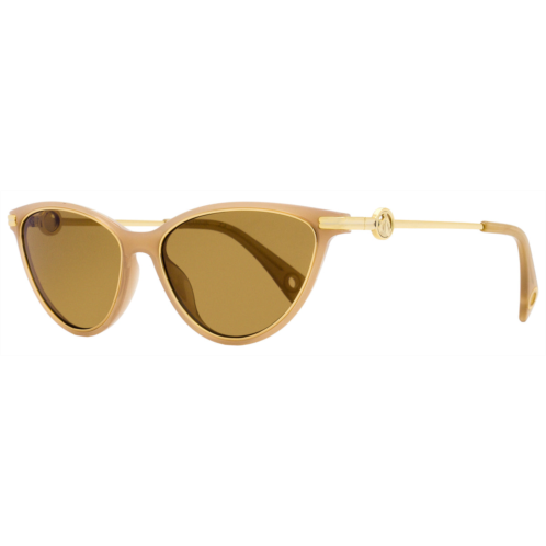 Lanvin womens cat eye sunglasses lnv607s 290 nude/gold 57mm