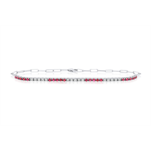 diana m . 1.15 carat ruby and diamond fashion bracelet