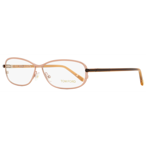 Tom Ford womens oval eyeglasses tf5161 072 peach/rose/brown 56mm