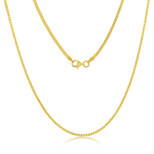 Simona franco chain 1.5mm sterling silver or gold plated over sterling silver 24 necklace