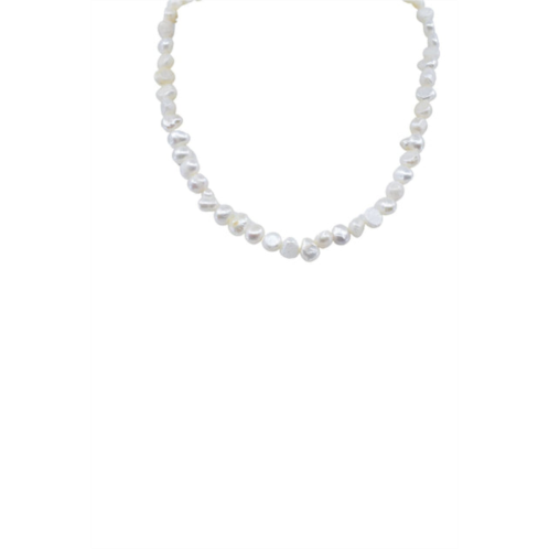A Blonde and Her Bag simple baroque pearl necklace