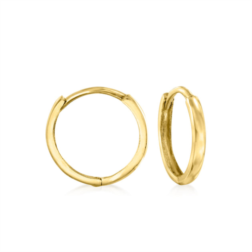 Canaria Fine Jewelry canaria italian 10kt yellow gold petite huggie hoop earrings