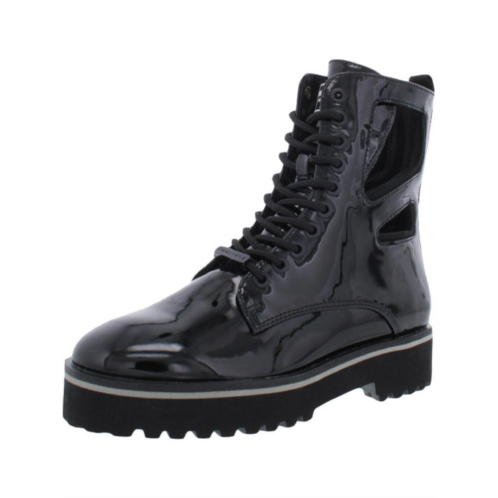 Kendall + Kylie langmore-bootie womens patent lace up combat & lace-up boots