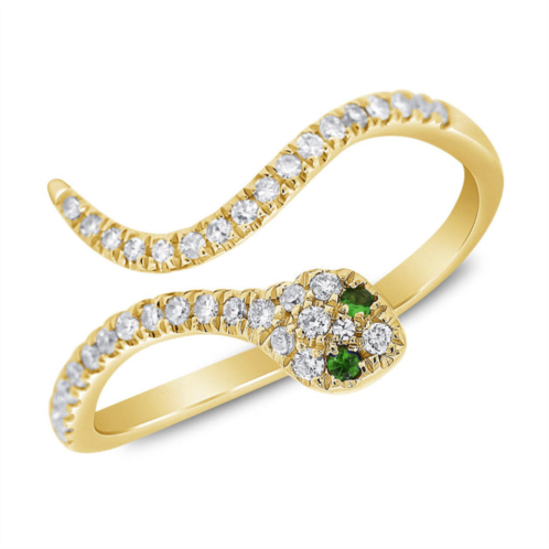 Sabrina Designs 14k gold & diamond snake pinky ring
