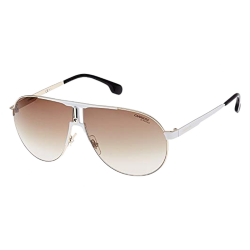 Carrera unisex 1005/s white frame gradient lens aviator sunglasses