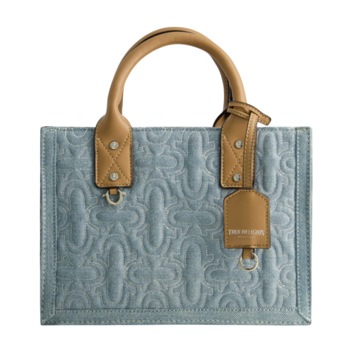 True Religion quilted horseshoe modern tote