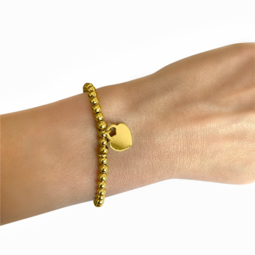 Adornia ball bead bracelet gold
