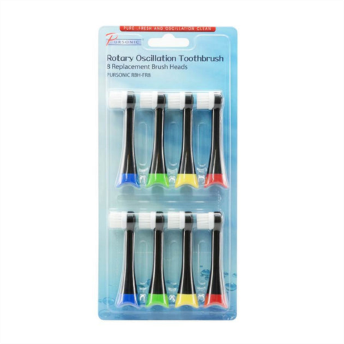 PURSONIC 8 pack brush heads replacement (s320 & s330)