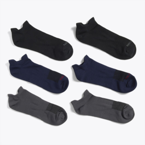Nautica mens athletic low-cut microfiber socks, 6-pack