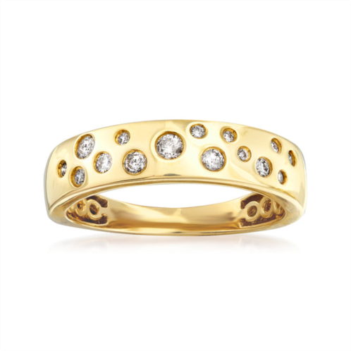 Ross-Simons diamond bezel-set ring in 14kt yellow gold