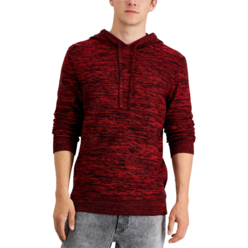 Sun + Stone mens knit pullover hooded sweater