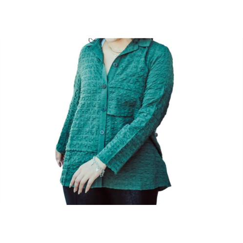 Habitat pucker weave lapped tunic shirt in forest