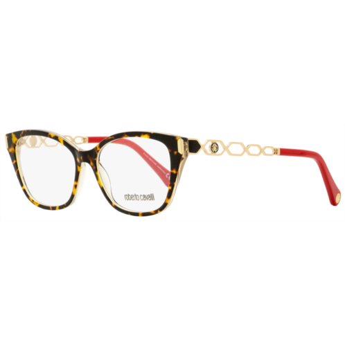Roberto Cavalli womens rectangular eyeglasses rc5113 056 gold/ruby red 52mm