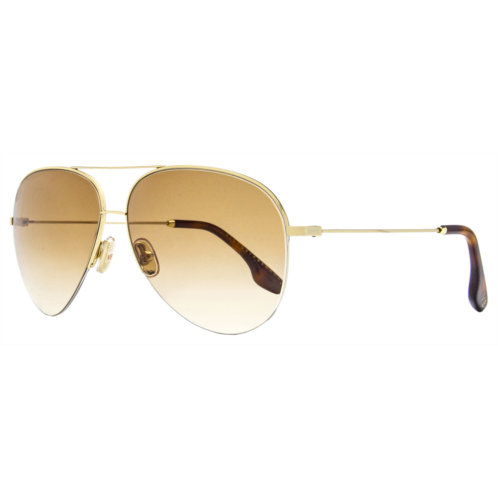 Victoria Beckham womens aviator sunglasses vb90s 702 gold/havana 62mm