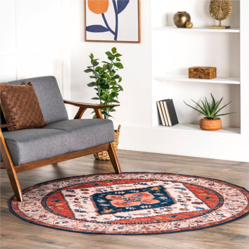 NuLOOM carolyn machine washable tribal motif area rug