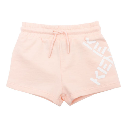 KENZO pink x logo shorts