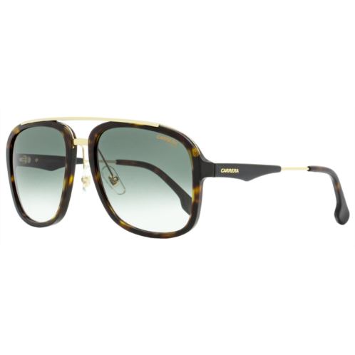 Carrera mens square sunglasses ca133s 2ik9k havana/gold 57mm