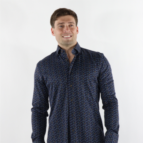 Max Colton james shirt in navy print (big & tall)