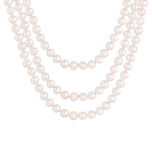 Splendid Pearls endless black 100 freshwater pearl necklace