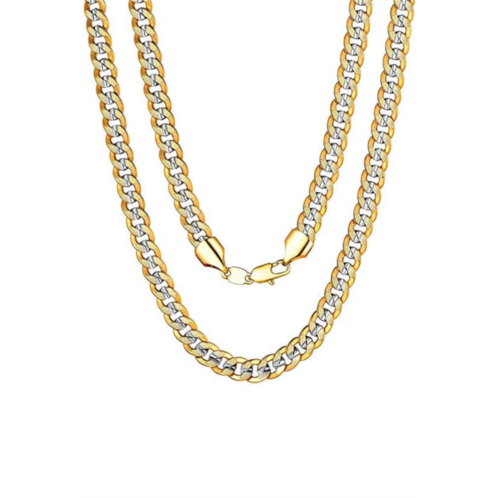 Stephen Oliver 18k gold & silver two tone necklace
