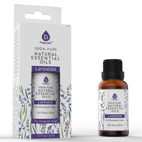 PURSONIC natural aromatherapy essential oils, lavender 1.01 fl oz
