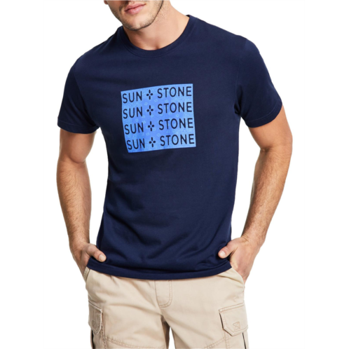 Sun + Stone mens short sleeve crewneck graphic t-shirt