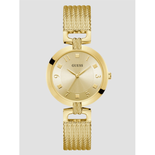 Guess Factory brooke gold-tone analog watch