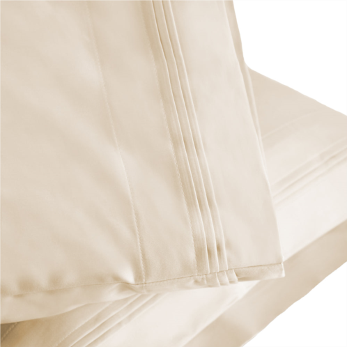 Superior 1000-thread count breathable egyptian cotton classy solid pillowcase set