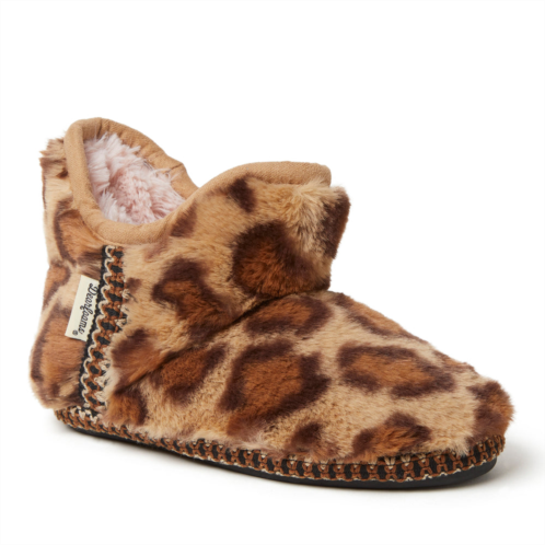 Dearfoams kids girls charlotte pile bootie slippers