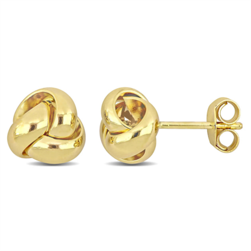 Mimi & Max love knot earrings in 14k yellow gold