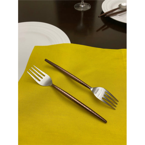 Vibhsa stainless steel salad appetizer forks set of 6 pieces