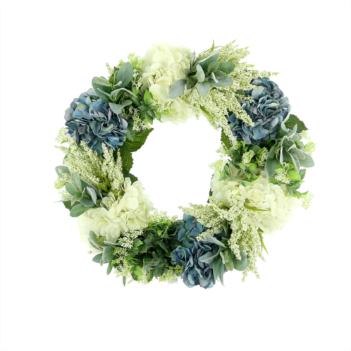 Creative Displays 24 hydrangea, lambs ear and heather wreath