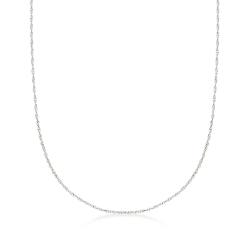 Ross-Simons italian 14kt white gold medium rope chain necklace