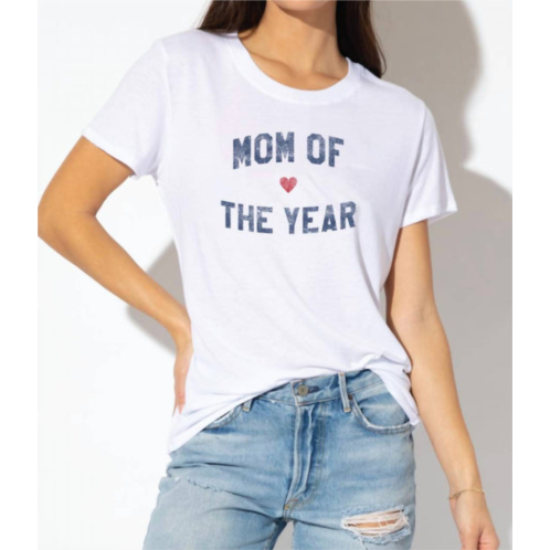 SUBURBAN RIOT mom of the year top in white