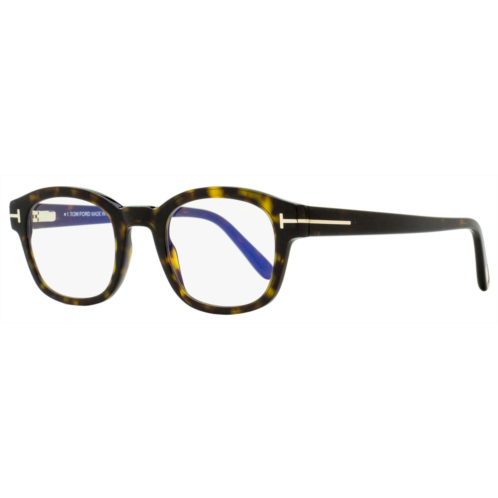 Tom Ford mens blue block eyeglasses tf5808b 052 dark havana 49mm