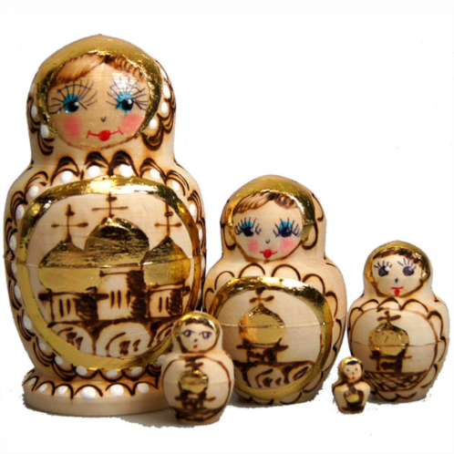 G. DeBrekht designocracy cathedral 5-piece russian matreshka nested doll