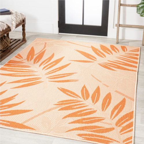 JONATHAN Y havana tropical palm leaf indoor/outdoor area rug