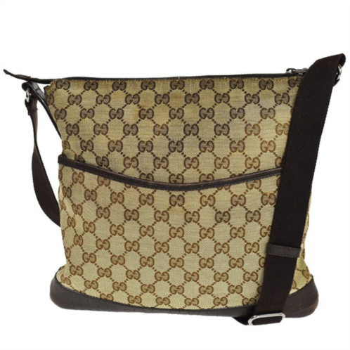 Gucci gg canvas canvas shoulder bag (pre-owned)