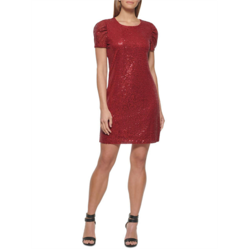 DKNY womens sequined mini cocktail and party dress