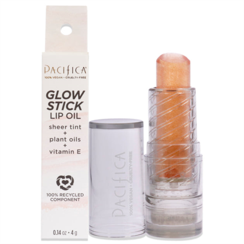 Pacifica glow stick lip oil - pink sheer by for women - 0.14 oz lip oil