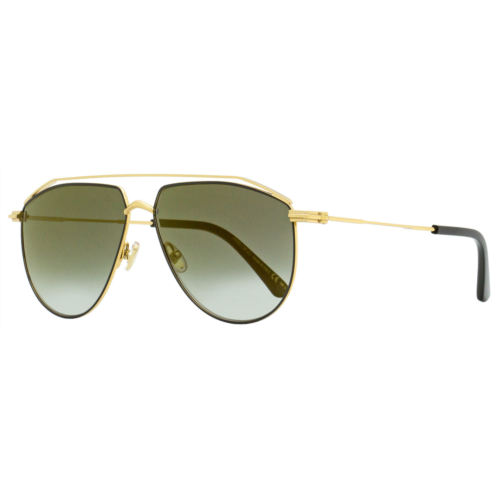 Jimmy Choo unisex aviator sunglasses lex/s 2m2fq black/gold 59mm