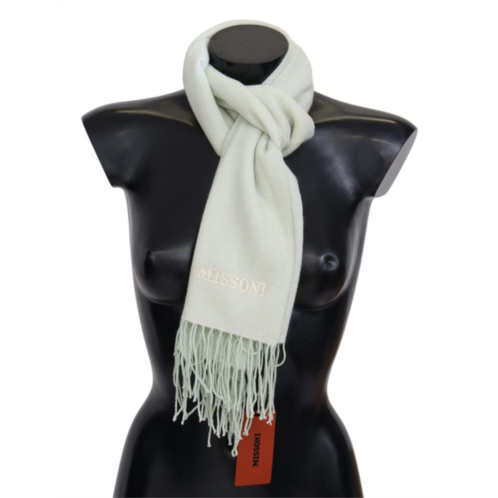 Missoni pattern cashmere unisex wrap fringes mens scarf