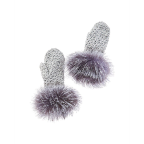Surell Accessories fleece-lined knit mittens