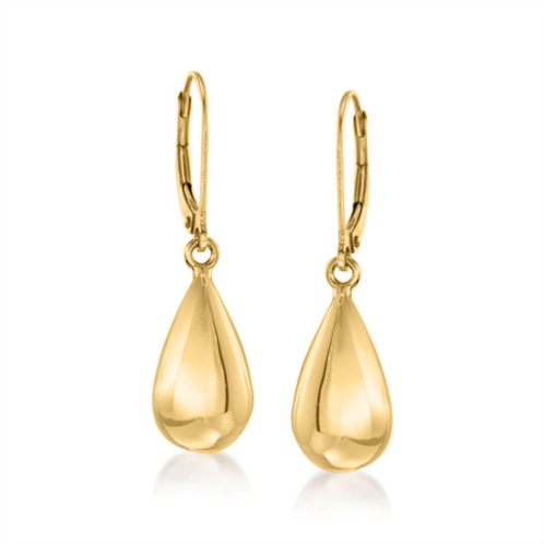 Ross-Simons italian 18kt yellow gold teardrop earrings