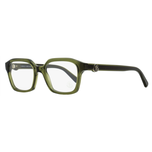 Moncler unisex rectangular eyeglasses ml5181 096 green/black 52mm