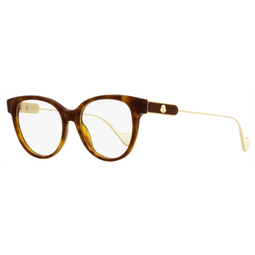 Moncler womens pantos eyeglasses ml5056 052 havana/gold 53mm