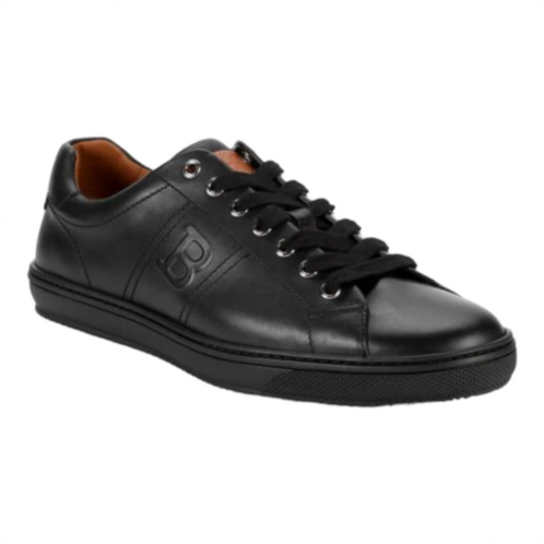 Bally orivel mens 6240301 black leather sneaker