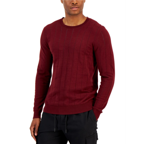Alfani mens stripe cotton crewneck sweater