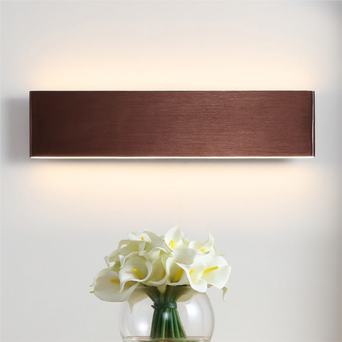 JONATHAN Y ajax 20.25 dimmable integrated led metal wall sconce